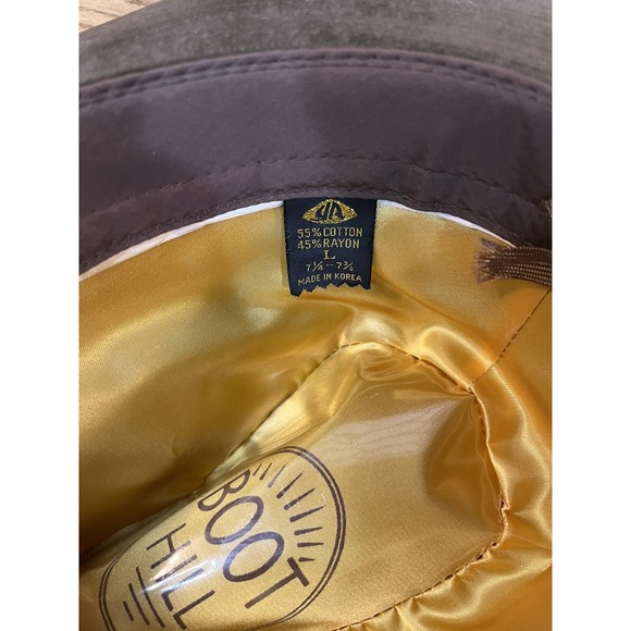 Vintage Boot Hill Cowboy Bucket Hat Brown Size Lg 7 1/4 - 7 3/8 Stetson Western - Picture 7 of 7